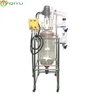50L Chemical Laboratory Double Continuous Stirred Tank Glass Reactor