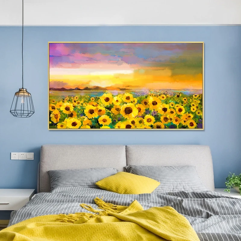 modern acrylic flowers oil paintings interior wall flower painting