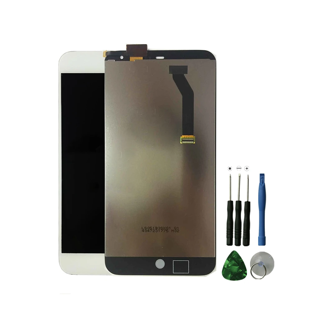 5.1" White For MEIZU MX3 LCD display +Digitizer Touch Screen For Meizu MX3 M055 MX065 lcd Assembly without frame