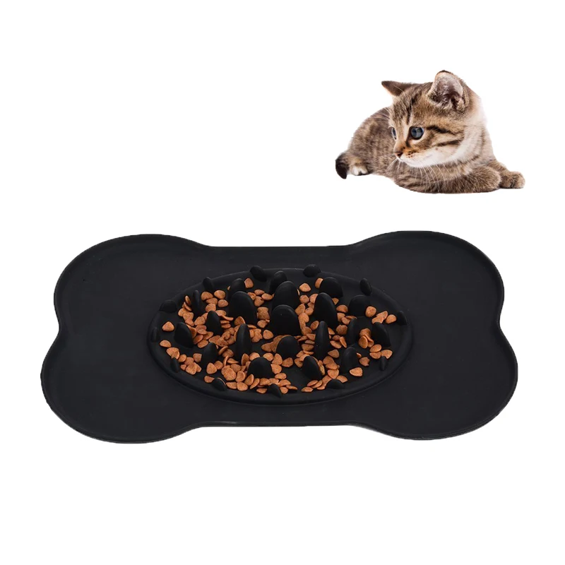 Silicone Pet Slow Feeder Bowl with Portable Non-skid Silicone Mat, Slow Food Bowl for Dogs Cats and Pets Cat Food Bowl, Customized
Silicone Pet Slow Feeder Bowl with Portable Non-skid Silicone Mat, Slow Food Bowl for Dogs Cats and Pets Cat Food Bowl, Customized