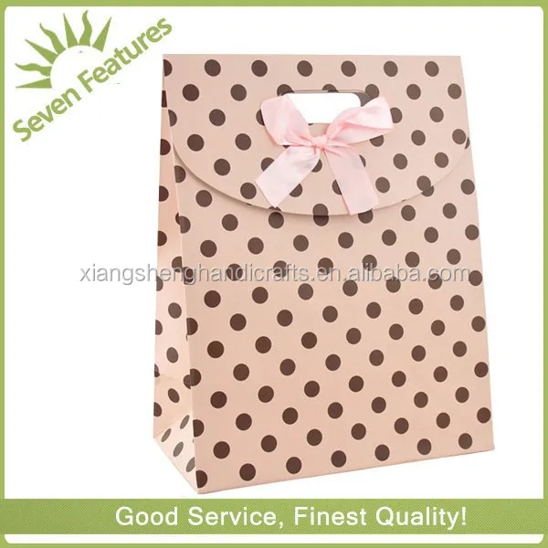 die-cut handle paper gift carry bag