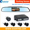 2018 car parktronic rear backup video reverse parking sensor aid assist system with camera and 4.3" LCD Display