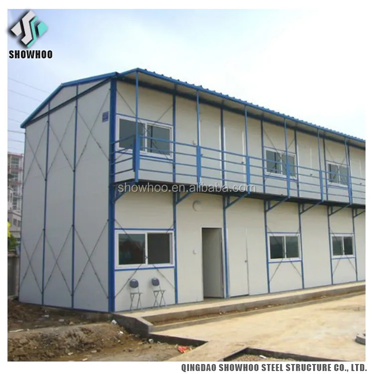 Low Cost Metal Prefab Barns Steel Buildings Light Steel Frame House For Salee