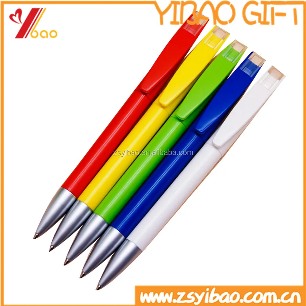 2018 promotion plastic ball pens with custom printing logo/ball