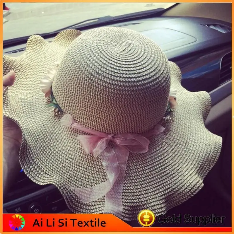 Sorted Color Women Straw Hat for sale