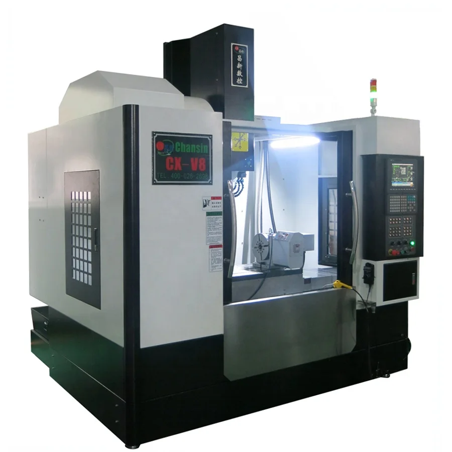 중국 VMC850 Manufacturer (High) 저 (강성 Vertical 3 축 4 축 CNC 밀링 기계 대 한 금속