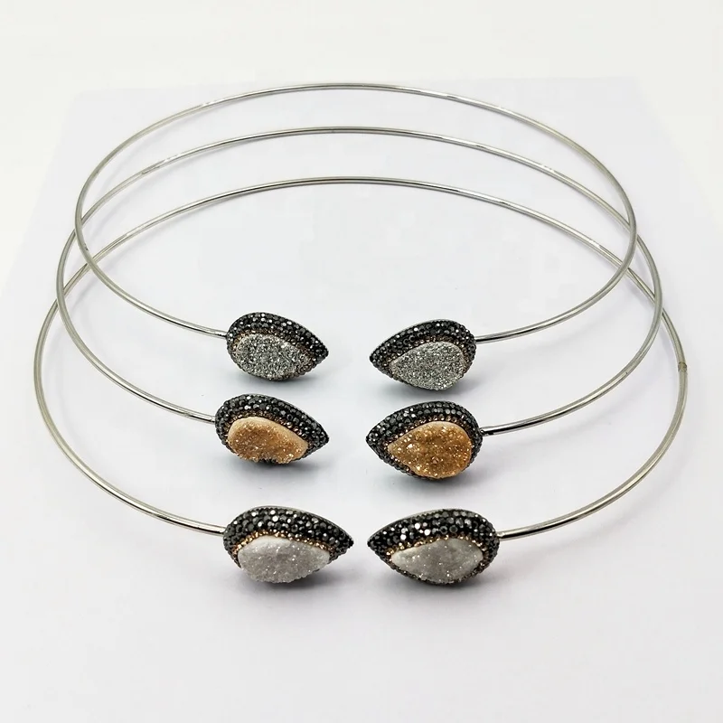 Wholesale Fashion New Style Custom Natural Collar Jewelry Korea Female Vintage Druzy Gemstone Big Choker Necklace
Wholesale Fashion New Style Custom Natural Collar Jewelry Korea Female Vintage Druzy Gemstone Big Choker Necklace