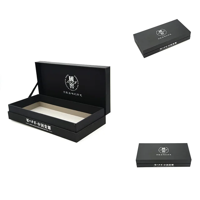 cardboard gift recycled paper box luxury black socks packaging