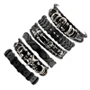 Best Selling Products Mens Jewelry Nautical Viking Sailor Leather Bracelet Sets Zapatos Hombre