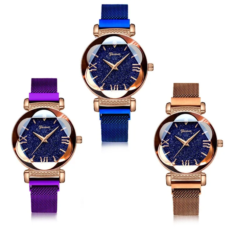 

Hot Sale Luxury Women Ladies Watches Fashion Relogio Feminino Reloj Mujer Crystal Female Magnet Buckle Wristwatch Alloy Watche