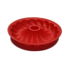 Durable eco-friendly heat resistant custom-made silicon mould bakeware round shape cake mold