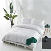 100% cotton hotel bedding sets dark green color and king size with lysell design