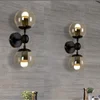 American retro glass metal LOFT wall lamp pendent lighting for living room, lobby,study room