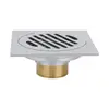 Anti-odor Brass Deck Ancon Copper Cast Iron Decorative Deodorant Roof Floor Drains Cover Plate Homebase