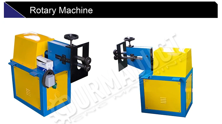 automatic round duct grooving machine
