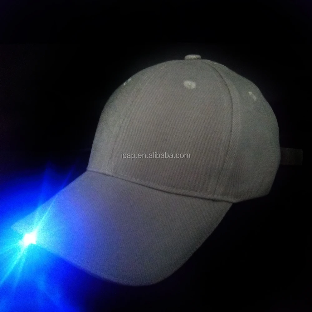 Custom light fishing baseball hat with built-in led light led baseball cap
