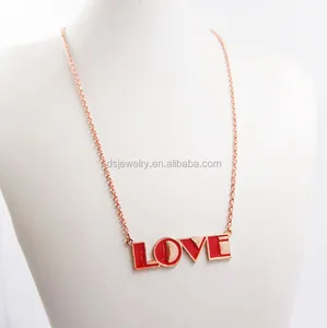 thanksgiving gift love infinity letters pendant necklace