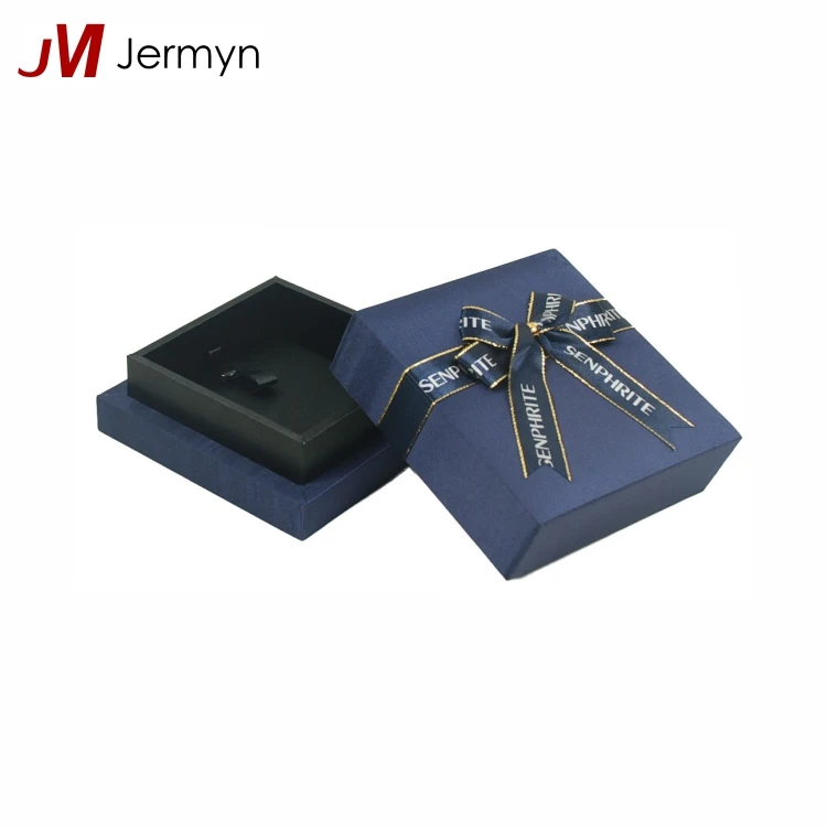 paper jewellery box gift packaging box with ribbon bow tie