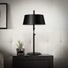 Iron Table Lamp Set of 2 Modern Desk Lamps Black Night Lamps for Bedroom, Living room, Office table led E27 lamp