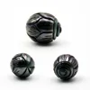 Natural tahitian pearls wholesale latest flower carving design black pearl big loose oyster hand carved pearl jewelry