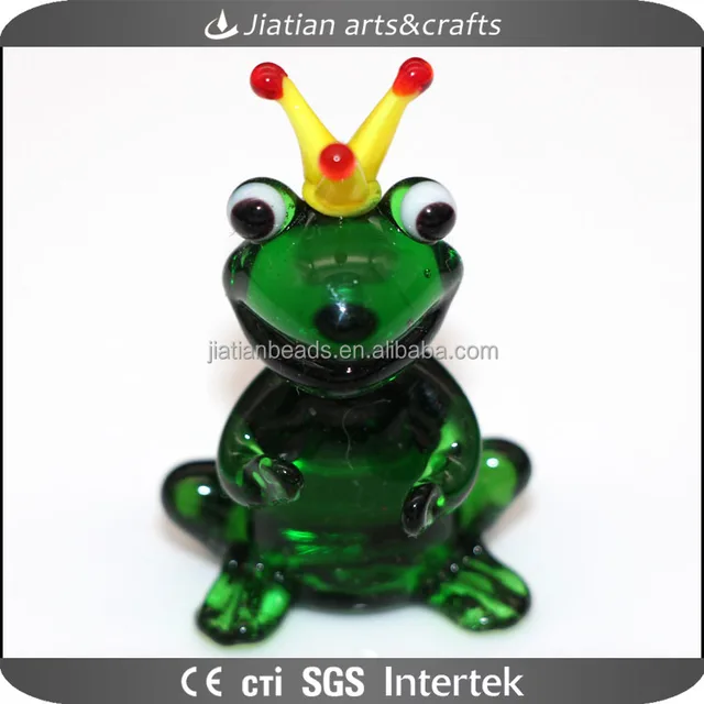 frog glass figurine