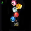 Christmas Decoration Supplies 4.5m handmade painting festoon ball shape led festival lights string battery