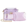 Alibaba hot sale item transparent handbag make-up bag frank bag