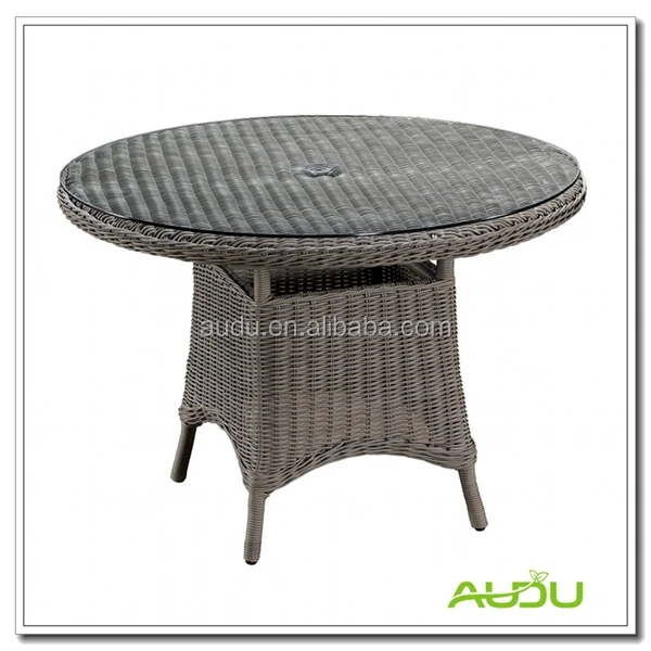 leisure dining table,leisure style rattan round garden dining