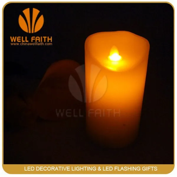 Hot sale Color Changing Ivory led flameless candle, moving wick Led Candle Lights for led christmas light