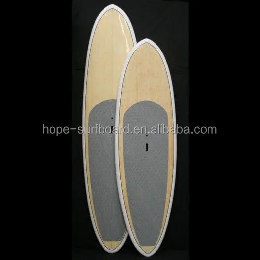 2019 Hot Epoxy resin fiberglass bamboo stand up paddle board/natural wooden paddle board ,cheese board