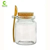Glass Jars with Wooden Spoon for Bath Salt, Spices, Seasonings