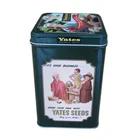 Square Tea Tin Box With Custom Labeling