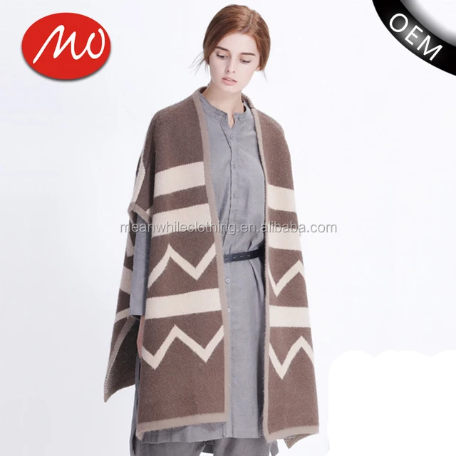 2018 fashion poncho shawl sweater pattern ladies cape for