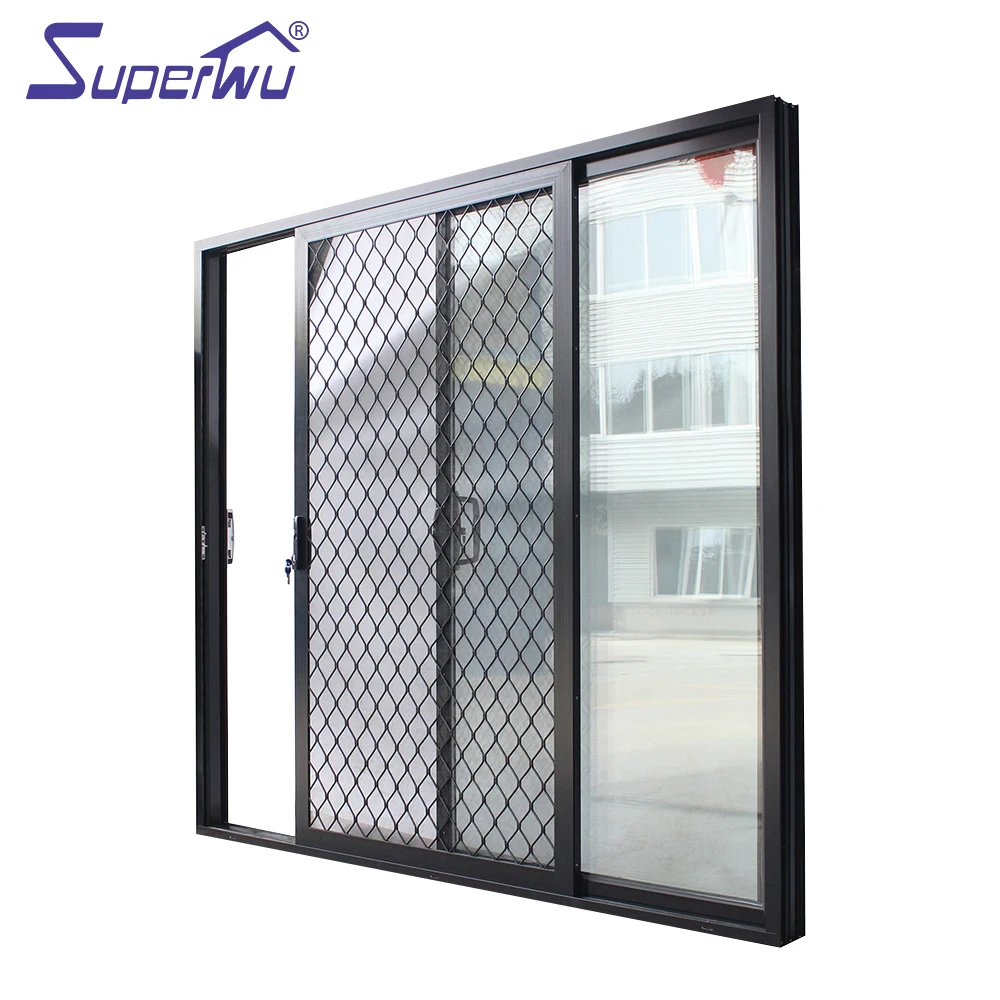 Aluminium Security Mesh Grills Design Aluminum Sliding Door For Balcony With Security System China Manufacturer Buy Aluminium Door Aluminium Sliding