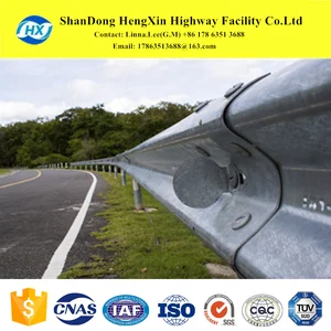 crash barrier on the road