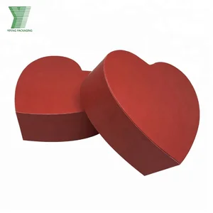 low cost custom red heart-shaped gift wrapping paper box