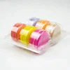 Clear PET plastic 6 holes blister clamshell macaron packaging box