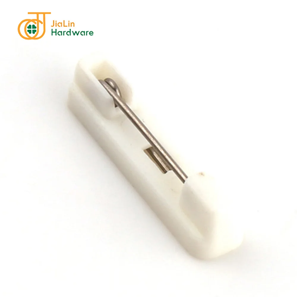 Custom badge accessory 22mm name tag brooch back white small plastic adhesive safety pin for DIY making, White plastic safety pin
Custom badge accessory 22mm name tag brooch back white small plastic adhesive safety pin for DIY making, White plastic safety pin