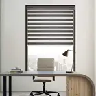 100% polyester pure color fabric curtain home decorative day and night roller shade