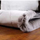 Top quality dyed color wholesale prices chinchilla fur rex rabbit fur blanket