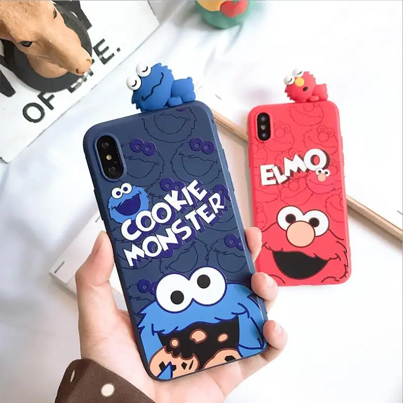 Applicable iPhone 6plus case Mobile Shell diy Sesame Street 6splus Cartoon Stereo XR Soft Shell 7 Couples TPU Cover, Blue,red
Applicable iPhone 6plus case Mobile Shell diy Sesame Street 6splus Cartoon Stereo XR Soft Shell 7 Couples TPU Cover, Blue,red