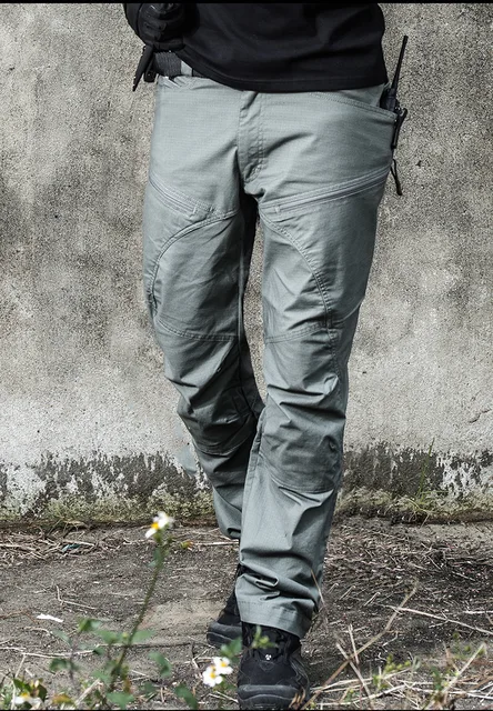 Men Outdoor Hiking Sports Quick Dry Slim Tactical Pants Spring