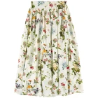 Wholesale pretty floral chiffon long skirt for teenager girl
