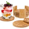 /product-detail/coasters-for-drinks-round-bamboo-cup-mats-in-elegant-holder-stand-60838654786.html