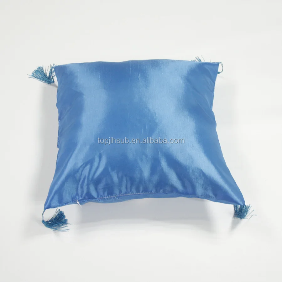 sublimation pillow case diy logo color pillow case with fringes