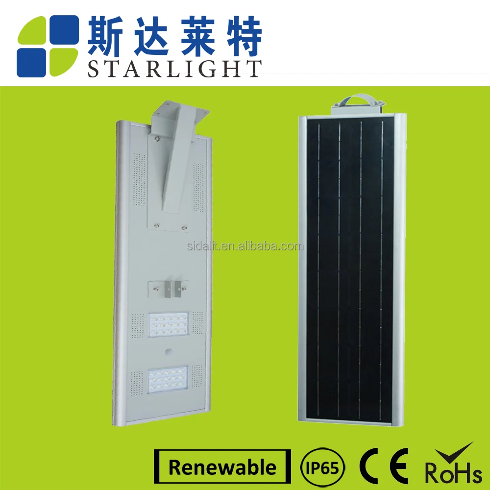 50w green energy power iP65 lithium battery street lighting solar panel manufacturers in china