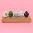 Good quality self-inking plastic egg shape stamp