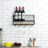 /product-detail/farm-style-chicken-wire-metal-mesh-wall-mounted-wine-rack-with-cork-storage-glass-holder-black-60760326664.html