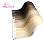 Free Sample K.SWIGS Hand Tied Weft Hair Extension 16 Inch Hair Hand Tied Hand Tied Tape Hair Extensions