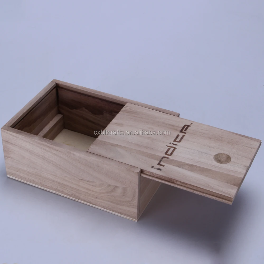 design storage boxes wooden gift packaging boxes with sliding